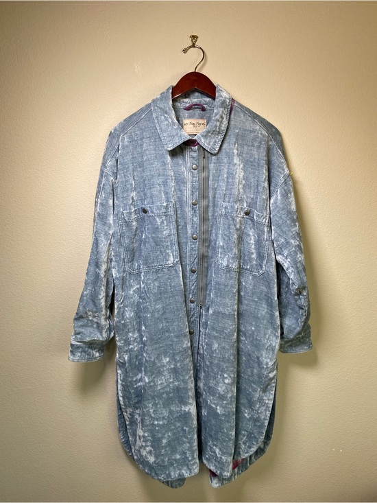We The Free Jackets & Blazers - Anthropologie We The Free Duster Jacket Large Crushed Velvet